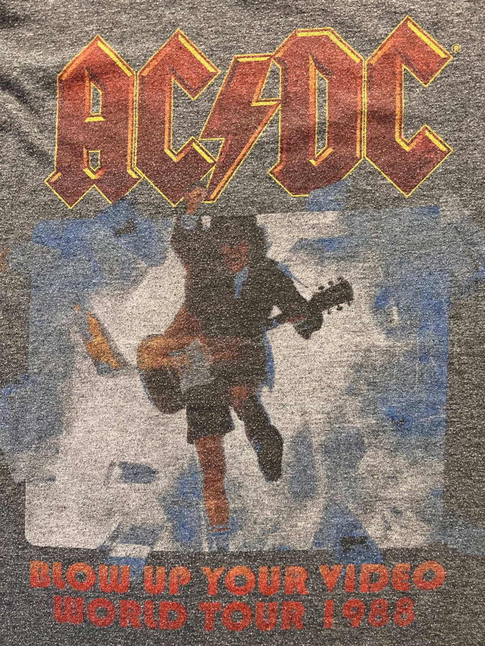 AC/DC 'Blow Up Your Video' Tour Vintage-Style Graphic Tee